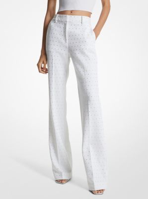 Aris Bootcut Track Pant - W by Crystal White