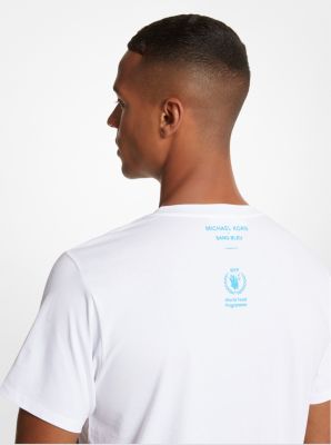 T-shirt unissexo da Watch Hunger Stop em algodão orgânico