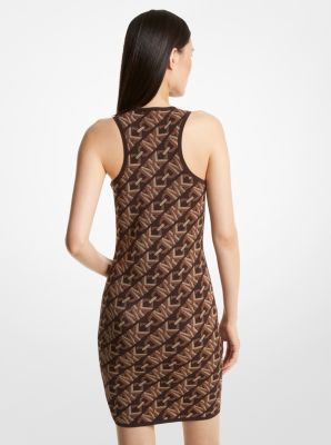 Empire Signature Logo Jacquard Tank Dress