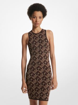 Empire Signature Logo Jacquard Tank Dress | Michael Kors