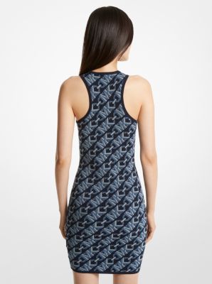 Empire Signature Logo Jacquard Tank Dress