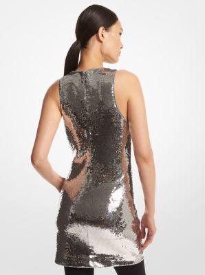 Robe camisole en jersey à paillettes