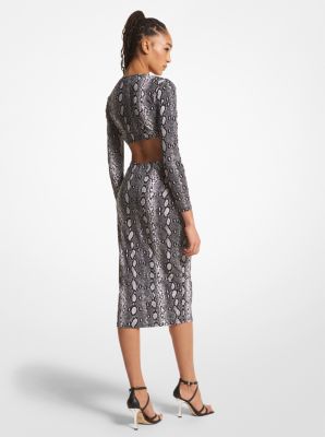 Michael kors snake print hot sale dress