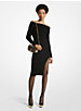 Off-The-Shoulder Ribbed Wool and Cashmere Dress image number 0