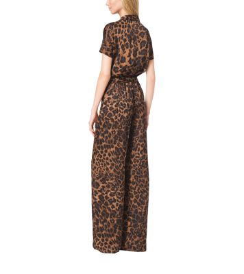 Michael kors leopard store print jumpsuit