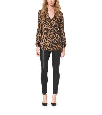 Stylish Michael Kors Leopard Print Leggings