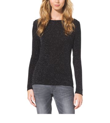 Long-Sleeve Cowl-Back Top
