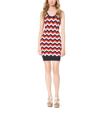 michael kors chevron dress