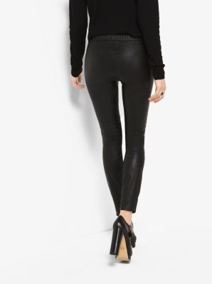 Michael kors hot sale leather leggings