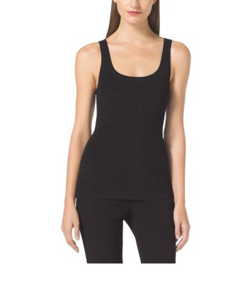 Tank top Michael Kors black ribbed