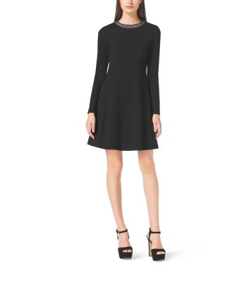 Embellished Long-Sleeve Dress | Michael 