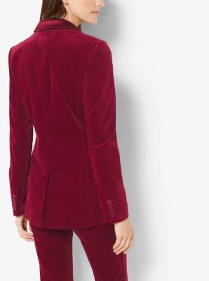 Women's velvet hot sale tuxedo blazer