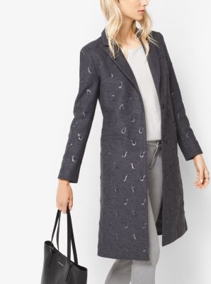 michael kors coat grey