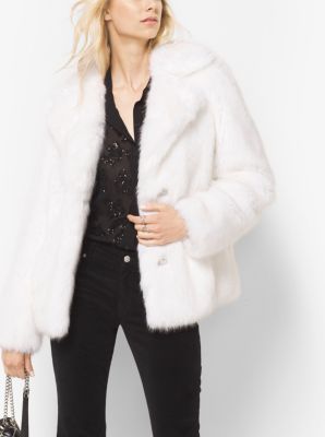 Michael kors faux clearance fur peacoat