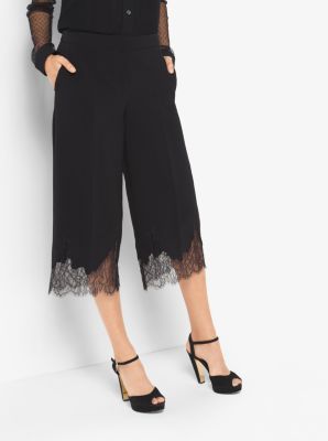 Lace-Trim Culottes