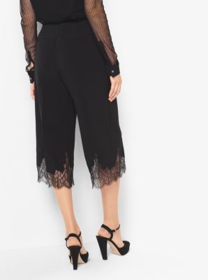 Lace-Trim Culottes