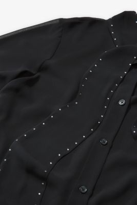 Chiffon Tie-Neck Blouse