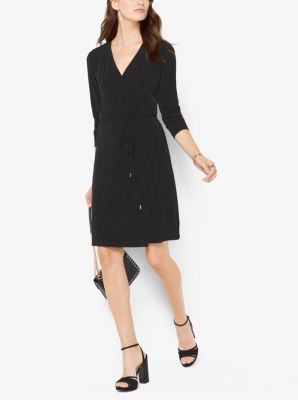 Michael kors jersey wrap on sale dress