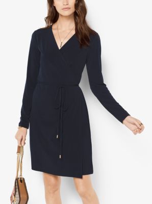 matte jersey wrap dress