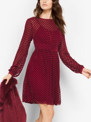 Michael kors sale velvet devore dress