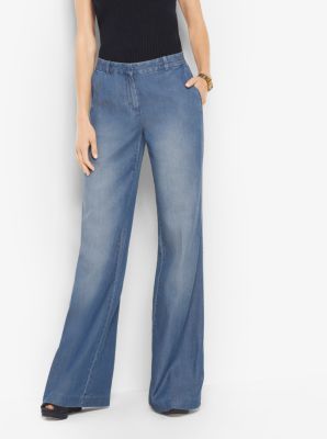 michael kors wide leg jeans