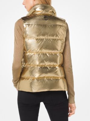 Michael kors vest womens gold new arrivals