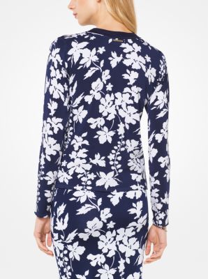 Pull en viscose extensible florale