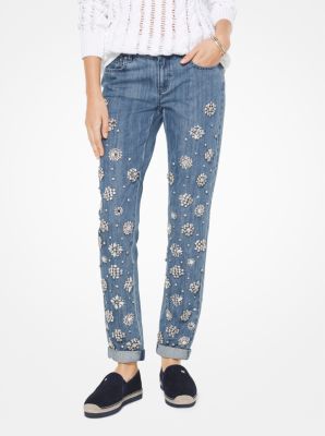 kleding stof Allergisch dichters Embellished Jeans | Michael Kors