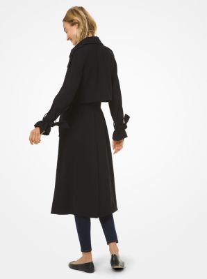 Michael kors draped 2024 trench coat