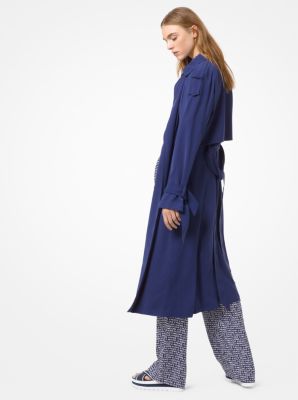 michael michael kors draped trench coat