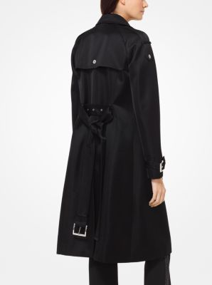 Michael kors satin trench on sale coat