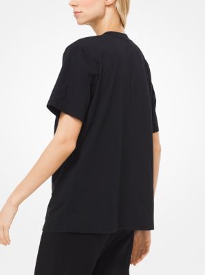 T-shirt en jersey de coton clout&eacute;