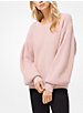 Ribbed Knit Blouson-Sleeve Sweater image number 0
