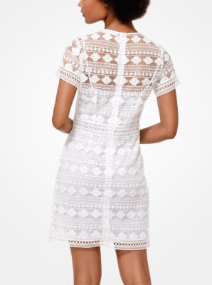 Michael michael kors floral embroidered mesh on sale dress