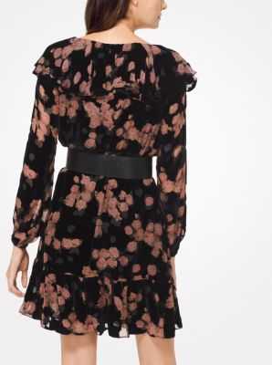 Michael kors velvet devore on sale dress