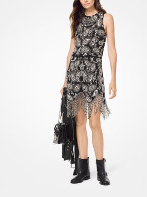 Michael kors cheap fringe dress