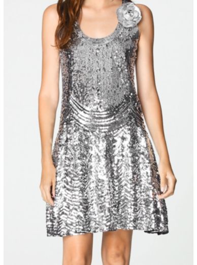 Michael kors sequin clearance slip dress