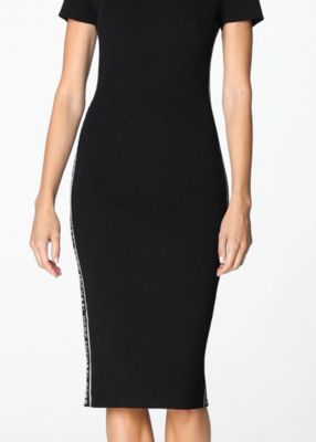 michael kors logo tape dress