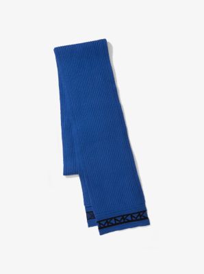 Logo-Trim Ribbed Nylon Blend Scarf image number 0
