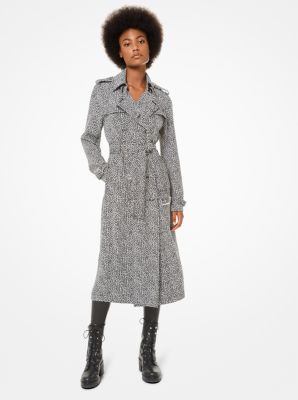 michael kors draped trench coat