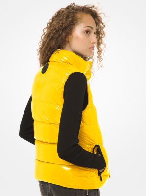 michael kors vest yellow