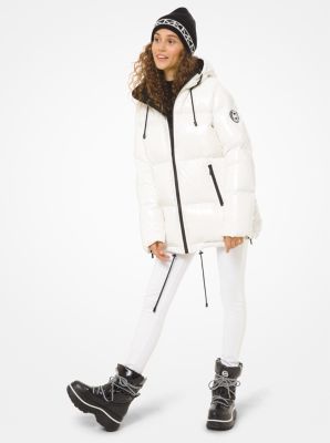 michael kors white puffer jacket