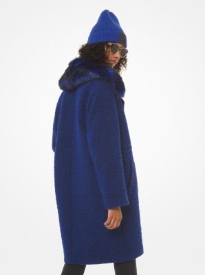 michael kors jacket with fur collar