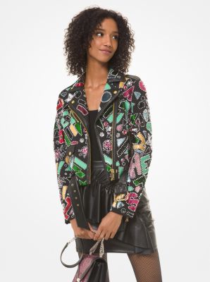 Party Bead Moto Jacket