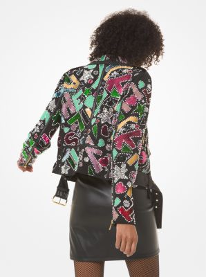 Party Bead Moto Jacket