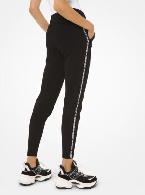Logo Tape Viscose-Blend Joggers