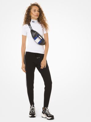 Logo Tape Viscose-Blend Joggers