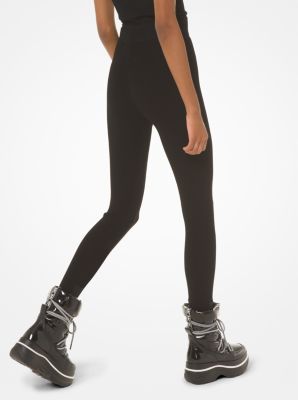 Logo Stirrup Stretch-Viscose Leggings