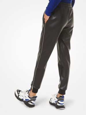 Michael kors best sale leather joggers