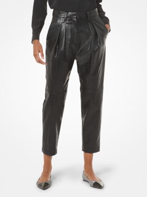 Coated Pleated Pants image number 0